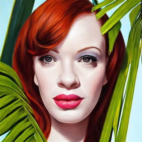 Stabilityai Stable Diffusion Oil Painting Of Christina Hendricks With