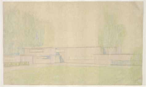 Ludwig Mies Van Der Rohe Josef Esters House Krefeld Germany Perspective