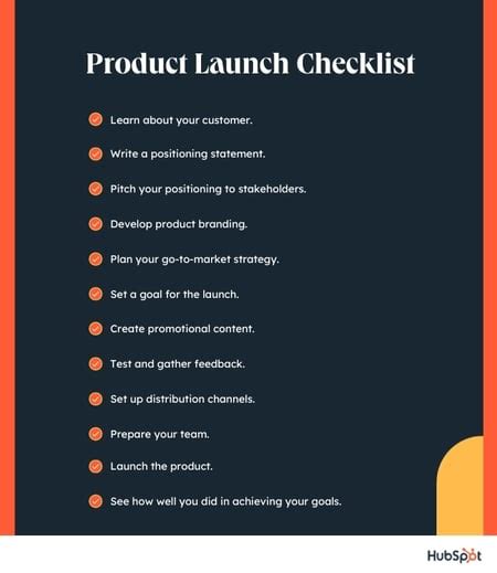 Product Launch Checklist How To Launch A Product According To Hubspot