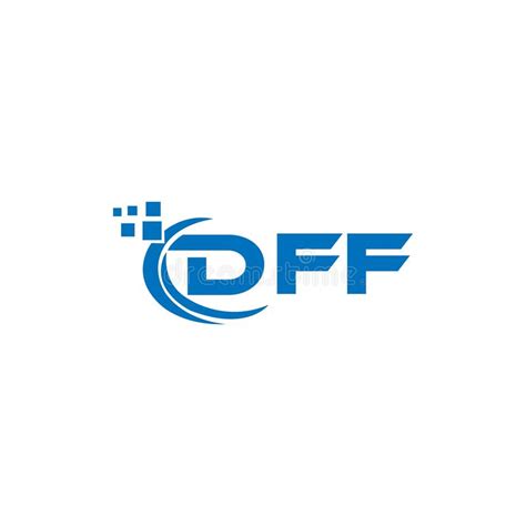 Dff Letter Logo Design On White Background Dff Creative Initials