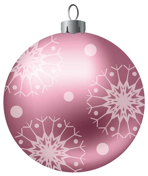 Christmas Ball Pink PNG Clipart Image | Christmas balls, Christmas stickers, Christmas