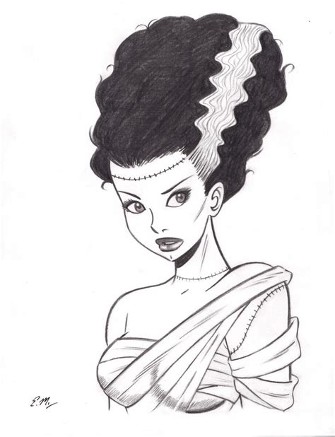 Bride Of Frankenstein Commission By Em Scribbles On Deviantart