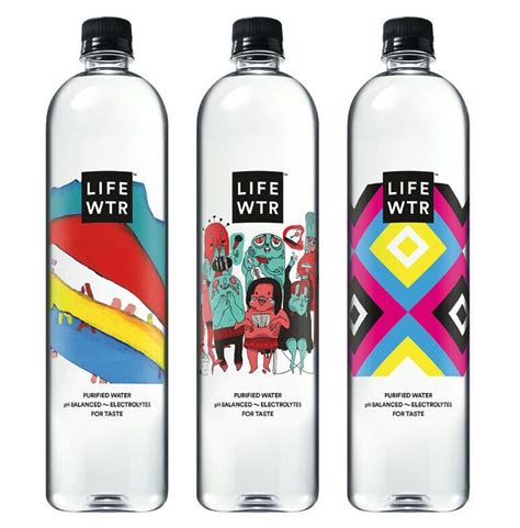 Life Wtr Series Four Arts In Education Bottle Design Packaging