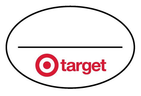 Printable target name tag