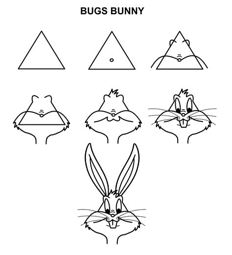 How To Draw Bugs Bunny Step By Step Pictures Cool2bkids Images And