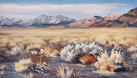 Mojave Desert Painting Original Death Valley California Art Etsy