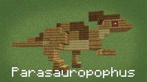 Minecraft How To Build Parasaurolophus Youtube