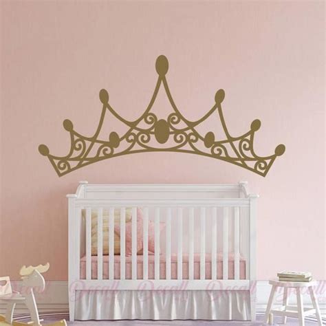 All good things as they mean the print will last a lifetime and remain as. Princess Tiara Headboard Wall Art - Wall Decal - Girl Room ...