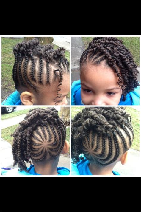 's' style braided girls hairstyle source. I love this for a 7+ year old girl | Hairstyles for Emani ...