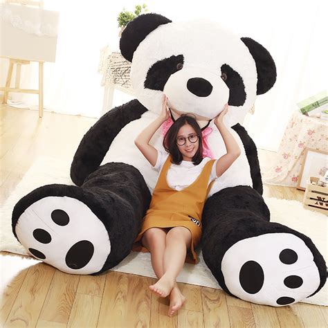 1pcs 100cm To 260cm Cheap Giant Panda Skin Unstuffed Empty Teddy Bear