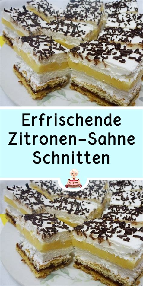 Avocado kuchen pistazien kuchen gesund backen kuchen und torten rezepte kuchen ohne seit ich am bloggen bin gibt es bei mir kaum einen kuchen zweimal. Erfrischende Zitronen-Sahne-Schnitten | Kuchen und torten ...