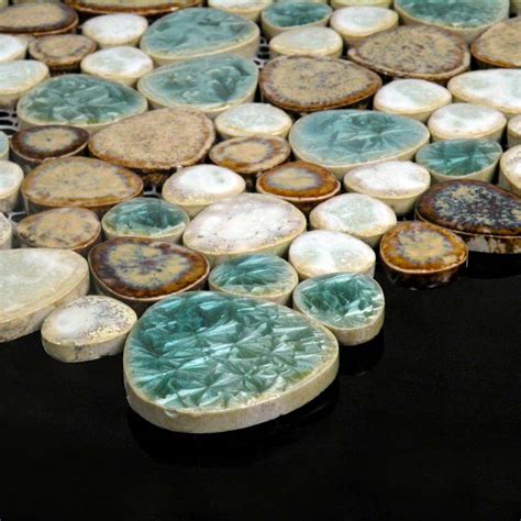 Mosaic pebble tiles redecoration is an excellent tiling choice because after your first successful mosaic backsplash tiles create unique opportunity to change any room setting natural, relaxing, and. Porcelain Tile Pebbles Random Bricks Glazed Ceramic Mosaic ...