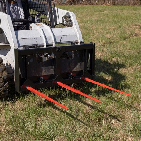 Titan Hay Bale Spear Attachment For Bobcat Skid Steers Farm Equipment