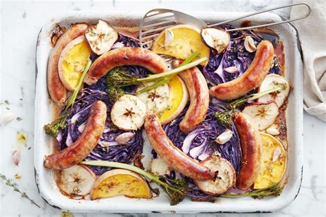 The dish is brightened up with a punchy green olive salsa that you'll want to put on everything. Easy pork and fennel sausage tray bake with apple cider ...