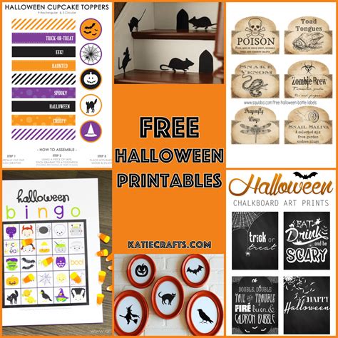 Free Halloween Printables • Katie Crafts