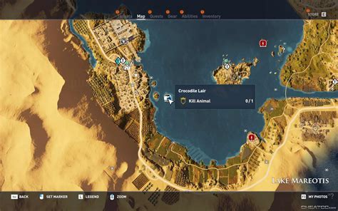 Assassin S Creed Origins Guide Walkthrough Lake Mareotis Crocodile