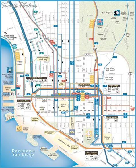 San Diego Subway Map Travelsfinderscom