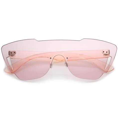 Futuristic Modern Disco Mono Lens Sunglasses Zerouv