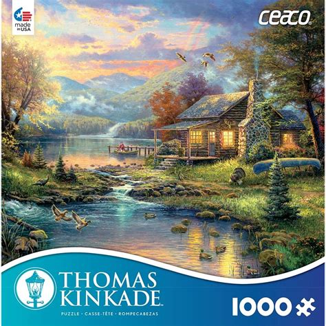 Kinkade Natures Paradise 1000 Piece Puzzle Thomas Kinkade Thomas