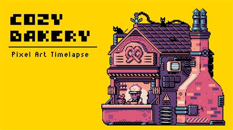 Cozy Bakery By The Harbour Pixel Art Timelapse Youtube