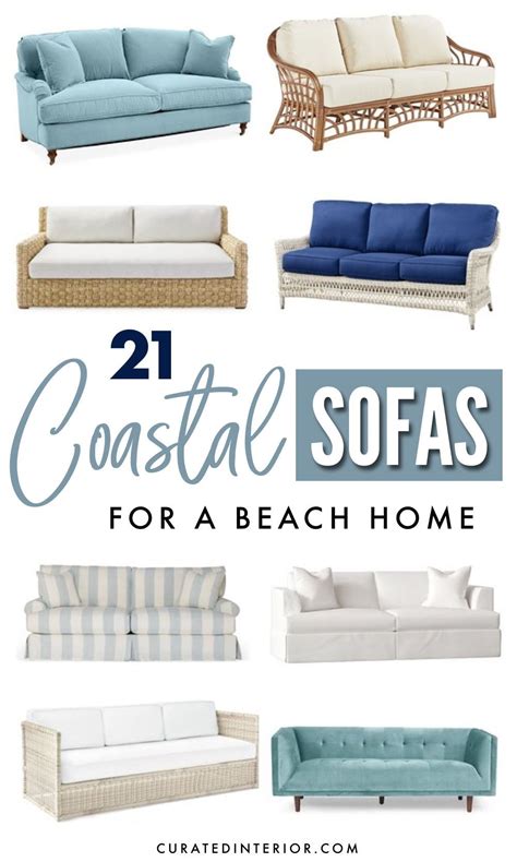 21 Coastal Sofas For Your Beach Home In 2020 Cool Couches Sofa Shop