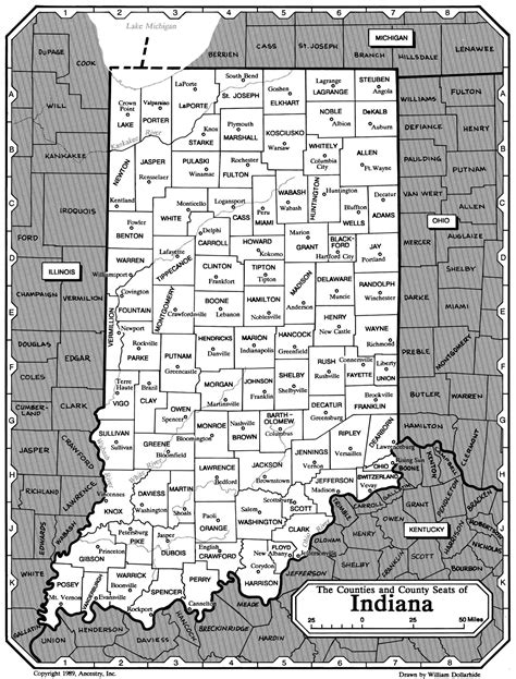 Map of Indiana - Rootsweb
