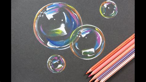 diy amazing bubbles drawing how to draw bubbles youtube