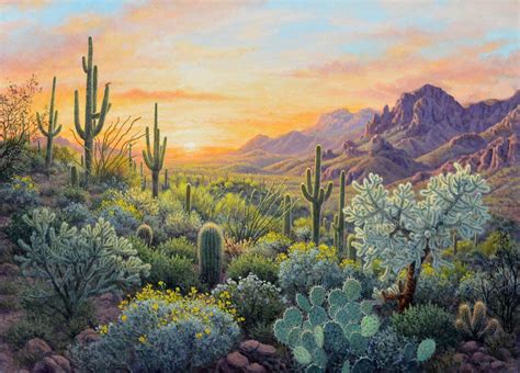 Hilltop Sunset 36 X 50 2017 Western Landscape Desert Painting