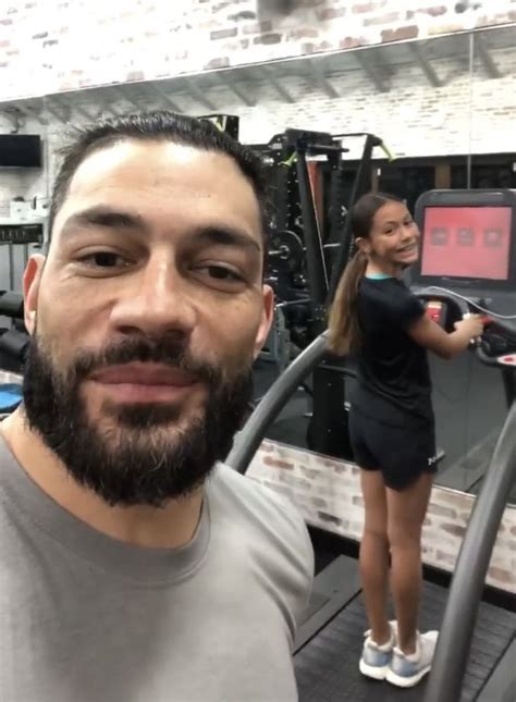 Wwe Roman Reigns And His Daughter Jojo In The Gym Father And Daughter