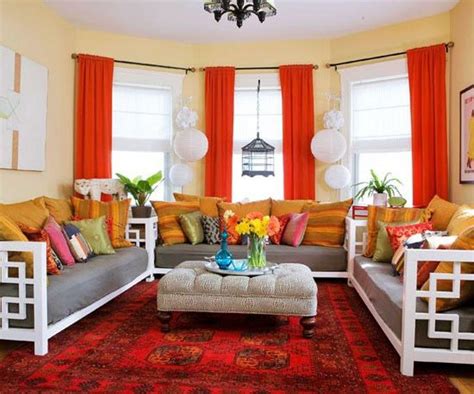 15 Lively And Colorful Curtain Ideas For The Living Room Rilane