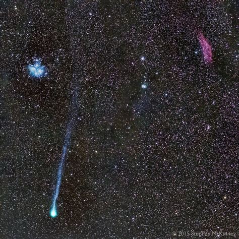 Comet Lovejoy With The Pleiades And California Nebula Smackastro