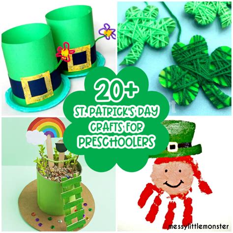 20 Easy St Patricks Day Crafts For Preschoolers Messy Little Monster