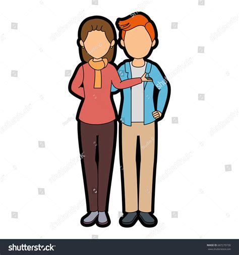 isolated mother and son royalty free stock vector 687270730