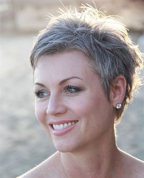 Grey Pixie Hair Cut And Gray Hair Colors For Short Hair Hairstyles