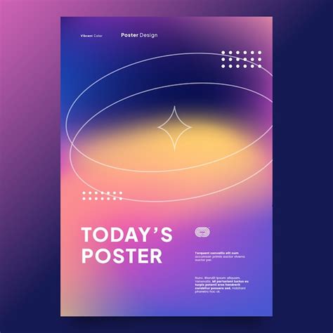 Free Vector Gradient Abstract Poster Template