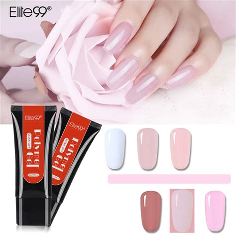 Elite Acrylic Poly Extension Gel Quick Building Gel Polish Clear Pink