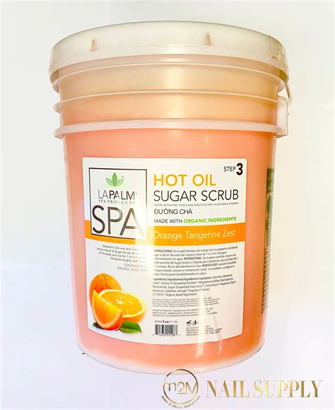 La Palm Sugar Scrub Hot Oil Orange M2m Nail Supply