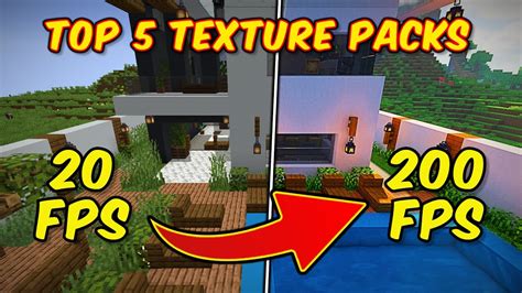 Top 5 Best Fps Boosting Texture Packs Minecraft 119 2023 Youtube
