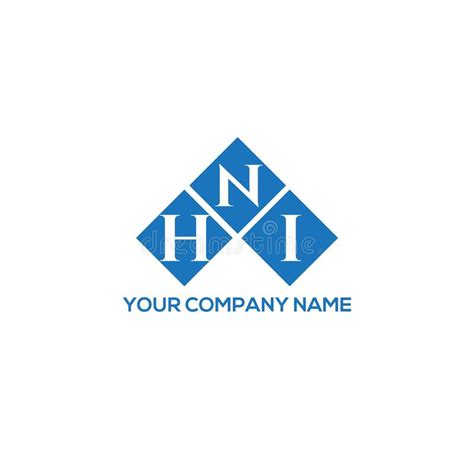 Hni Letter Logo Design On White Background Hni Creative Initials