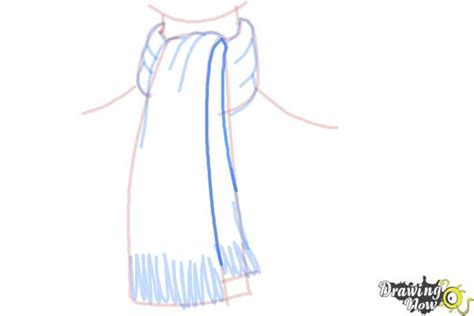 How To Draw A Scarf Drawingnow