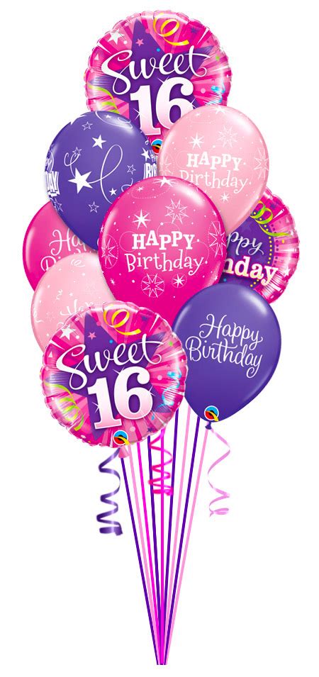 Sweet 16 Birthday Balloon Bouquet 1 Balloon Supply