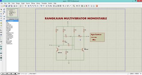 Blog Agus Santoso Rangkaian Multivibrator Monostable