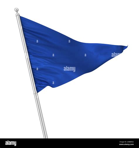 Blue Triangle Flag Isolated On Hi Res Stock Photography And Images Alamy