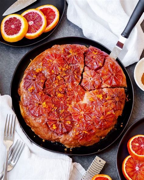 Blood Orange Upside Down Cake Plant Based News