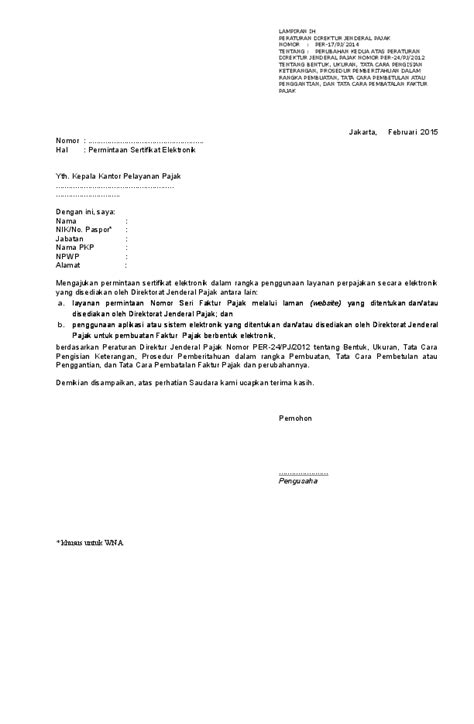 Surat pernyataan penyedia barang dan/atau jasa. (DOC) Surat Permohonan Sertifikat Elektronik | Rinal ...