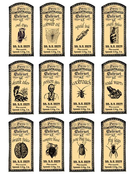Printable Apothecary Labels Free