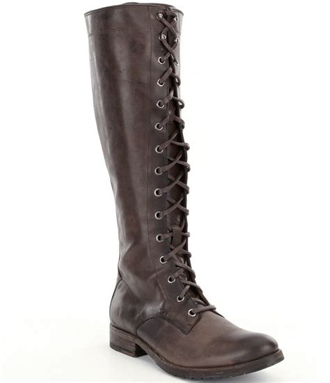 Frye Melissa Tall Lace Up Inside Zip Riding Boots Dillards