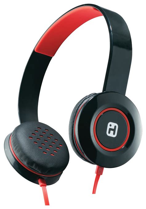 Best Buy Ihome Stereo On Ear Headphones Blackred Ib35brc