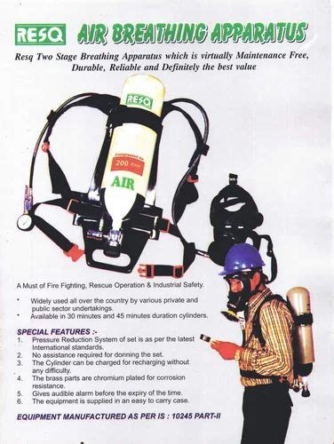 Compressed Air Breathing Apparatus Breathing Apparatus Wholesaler