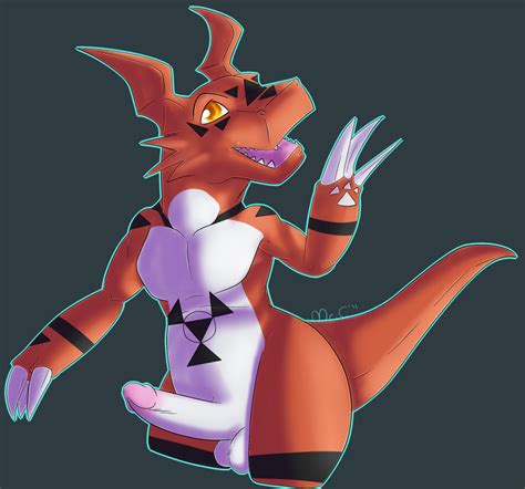 Rule 34 Anthro Digimon Guilmon Male Male Only Nude Penis Solo Tagme